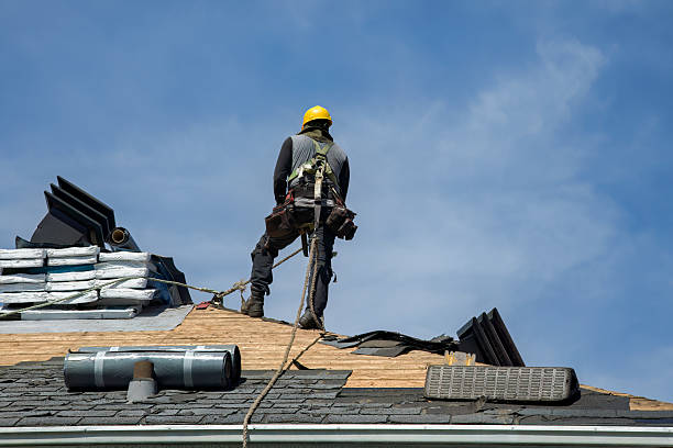 Professional Roofing technician working in Hampton, VA